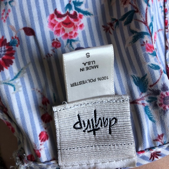 Buckle floral/striped peplum blouse - Picture 4 of 4